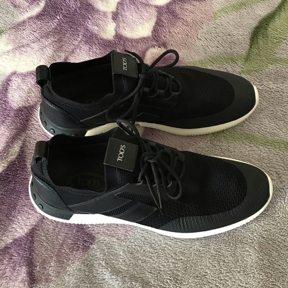 Tod’s No Code Black Sneaker in Mesh and Leather - Picture 9 of 16